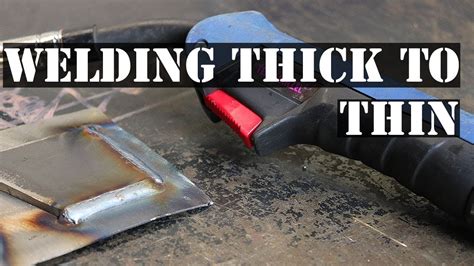 thick to thin sheet metal welding|mig welding thin metal settings.